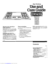 Roper CGX310V Use And Care Manual