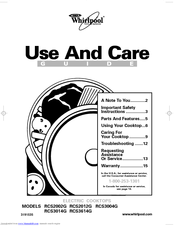 Whirlpool RCS2002G Use And Care Manual