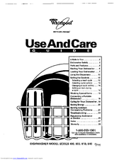 Whirlpool 840 series Use And Care Manual