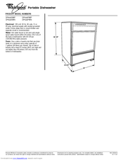 Whirlpool DP840SWS Dimension Manual