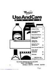Whirlpool EDZZDQ Use And Care Manual