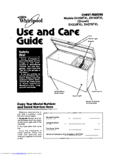 Whirlpool EH270FXL Use And Care Manual