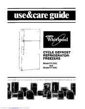 Whirlpool ET12DC Use & Care Manual