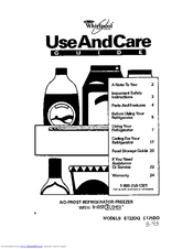 Whirlpool ET25DQ Use And Care Manual
