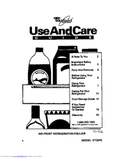 Whirlpool ET25PK Use And Care Manual