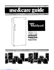 Whirlpool Estate EV130E Use And Care Manual