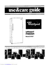 Whirlpool EV150F Use And Care Manual