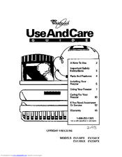 Whirlpool EVlZOFX Use And Care Manual
