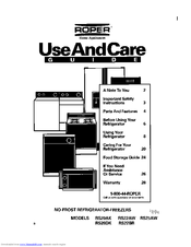 Roper RS22AW Use And Care Manual