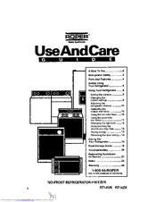 Roper RT14ZK Use And Care Manual