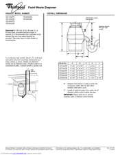 Whirlpool GC3000XE Dimension Manual