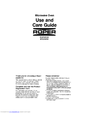 Roper MCE04XW Use And Care Manual