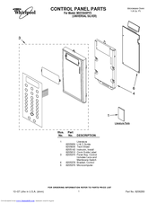 Whirlpool MH3184XPY3 Parts List