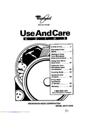 Whirlpool MH7110XB Use And Care Manual