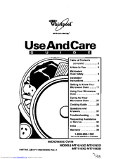 Whirlpool Ml7078XD Use And Care Manual