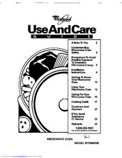 Whirlpool MT0060XB Use And Care Manual