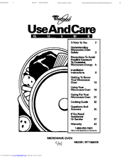 Whirlpool MT1066XB Use And Care Manual