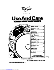 Whirlpool MT2081XB Use And Care Manual