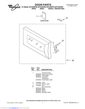 Whirlpool MT4155SPT0 Parts Manual