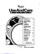 Whirlpool MT6120XBQ Use And Care Manual
