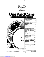 Whirlpool MT7073XD Use And Care Manual