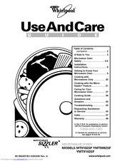 Whirlpool MT9102SF Use And Care Manual