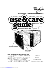 Whirlpool MW8200XL Use And Care Manual