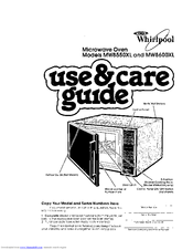 Whirlpool MW8600XL Use And Care Manual