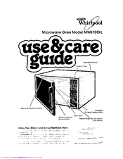 Whirlpool MW87OOXL Use And Care Manual