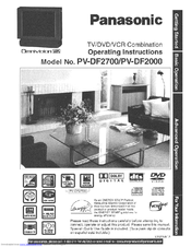 Panasonic PVDF2700 - MONITOR/DVD COMBO Operating Instructions Manual