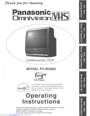 Panasonic PV-M2068 Operating Operating Manual