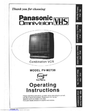 Panasonic PV-M2738 Operating Operating Manual