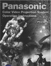 Panasonic PT-61XF70 Operating Manual
