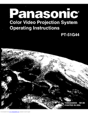 Panasonic PT-51G44 Operating Instructions Manual