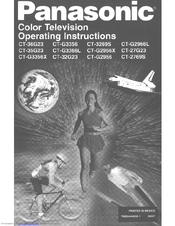 Panasonic CT-3269S Operating Manual