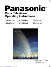 Panasonic CT-F22110X Operating Instructions Manual