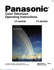 Panasonic CT-36HX40 Operating Instructions Manual