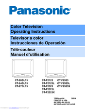 Panasonic CT-F2523X Operating Instructions Manual