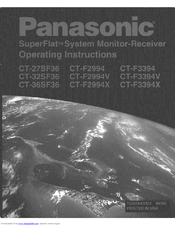 Panasonic SuperFlat CT-F3394X Operating Manual