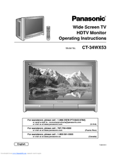 Panasonic CT-34WX53 Operating Instructions Manual
