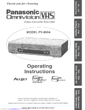 Panasonic Omnivision PV-8664 Operating Instructions Manual