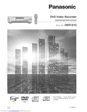 Panasonic DMRE10 - DVD VIDEO RECORDER Operating Instructions Manual