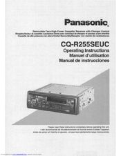 Panasonic CQR255SEUC - AUTO RADIO/CASSETTE Operating Instructions Manual