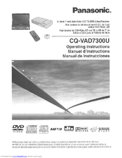 Panasonic CQ-VAD7300U Operating Manual