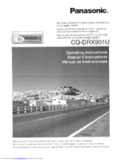 Panasonic CQDRX901U - AUTO RADIO/CD DECK Operating Instructions Manual