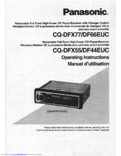 Panasonic CQ-DF66 Operating Instructions Manual