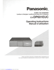 Panasonic CX-DP601 Operating Operating Manual