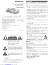 Panasonic RC-6266 Operating Instructions
