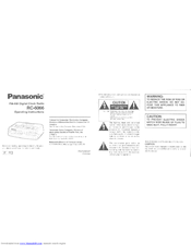 Panasonic RC-6066 Operating Instructions