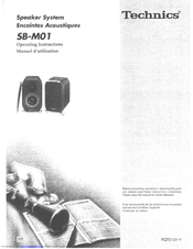 Technics SB-M01 Operating Instructions Manual